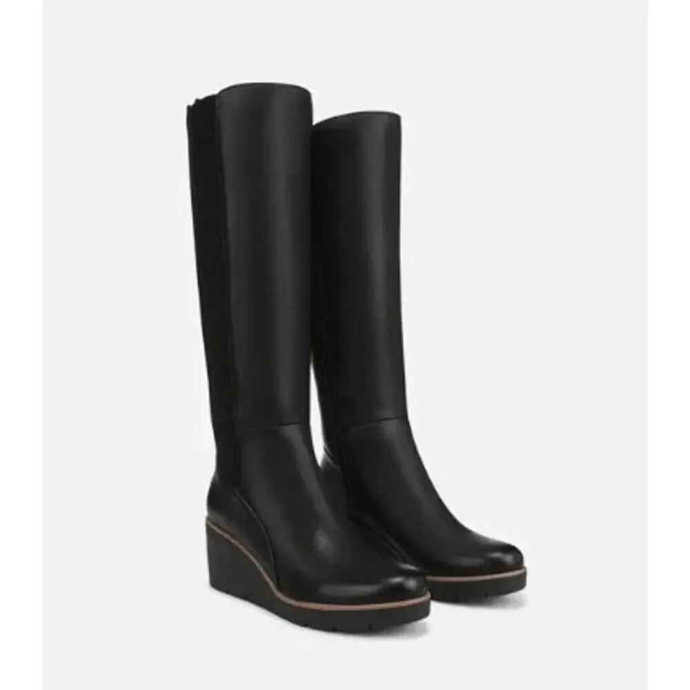 New NWOB SOUL Naturalizer Adrian Wedge‎ Boot Size 10 Black
